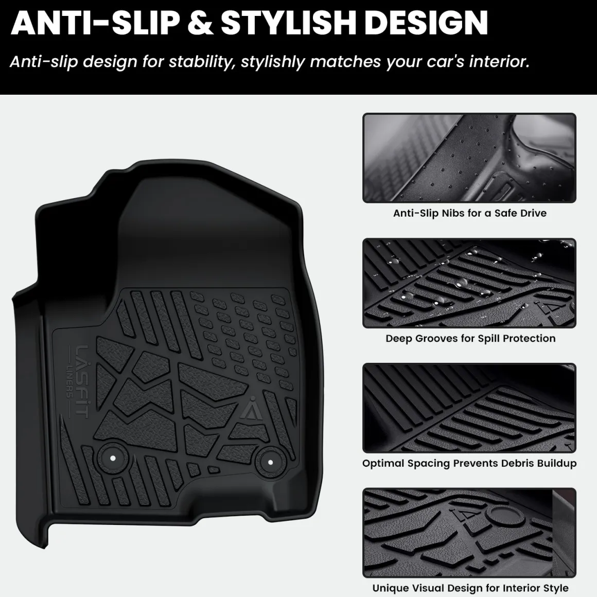 Fit for 2020-2026 Chevrolet Silverado 2500HD 3500HD Floor Mats, Fit Carpet Floor Only
