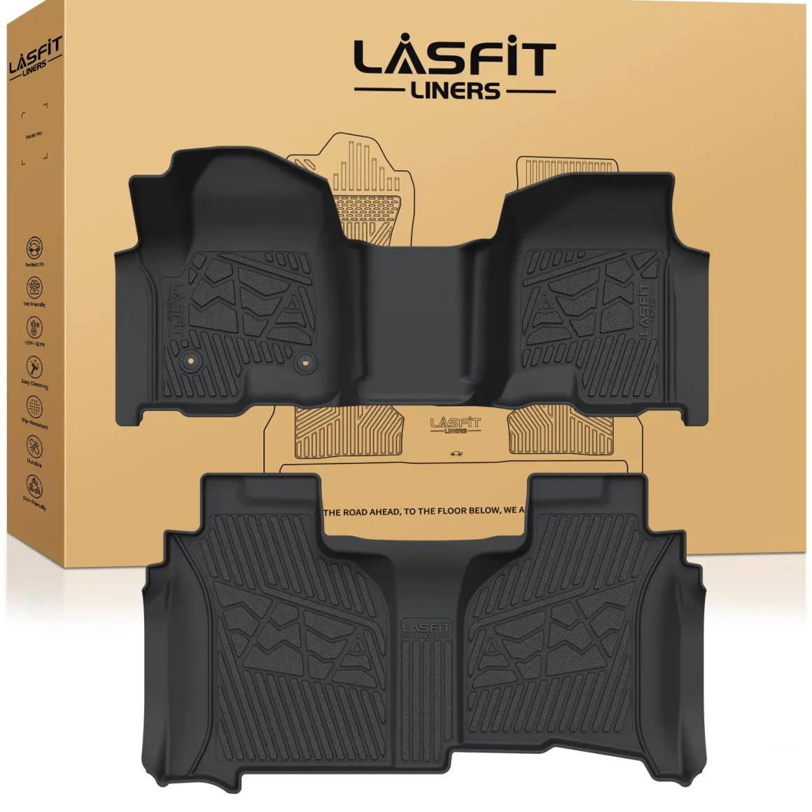 Fit for 2020-2026 Chevrolet Silverado 2500HD 3500HD Floor Mats, Fit Carpet Floor Only