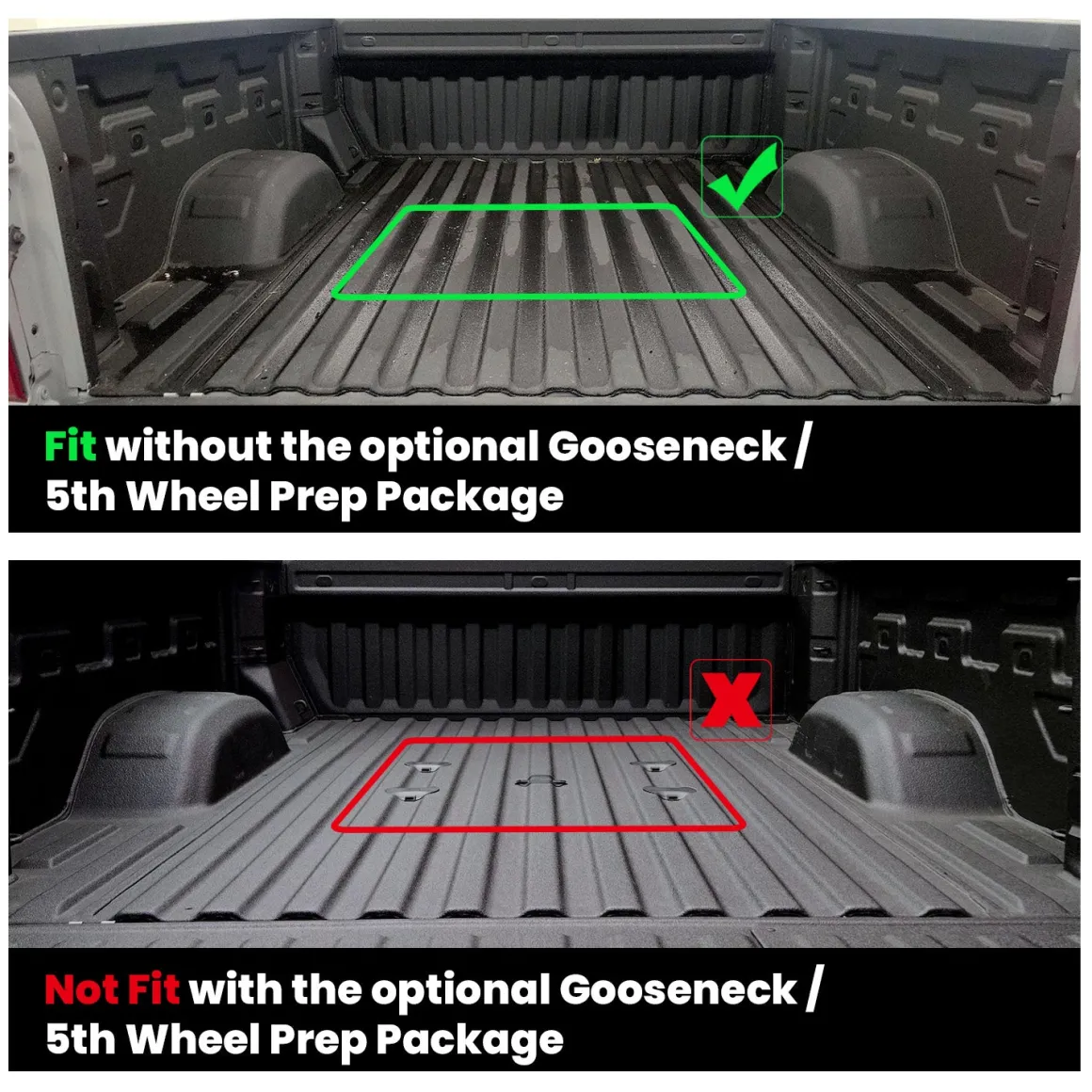 Fit for 2020-2026 Chevrolet Silverado 2500HD 3500HD 6.8FT Bed Mat or Tailgate Mat, Not for 5th Wheel Package