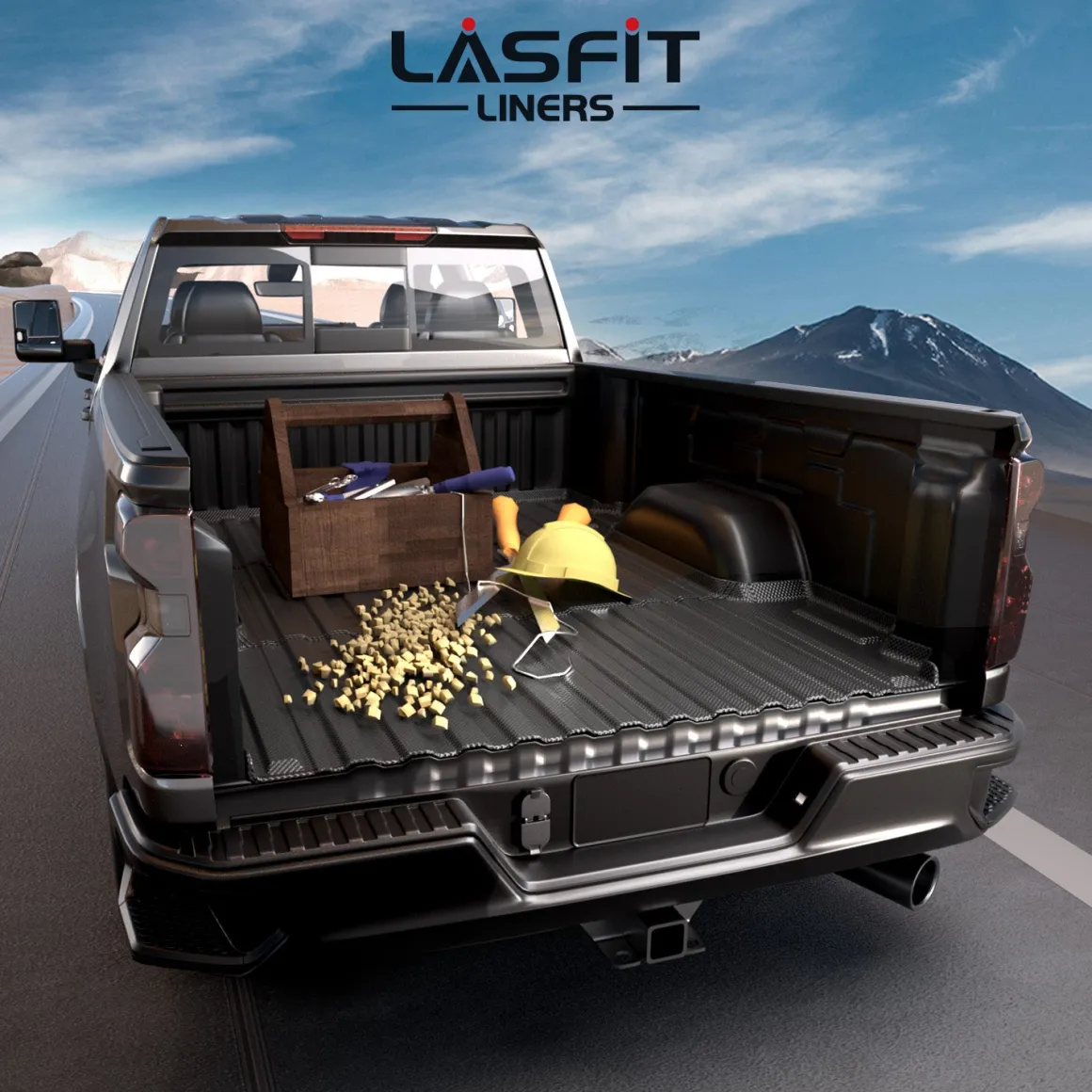 Fit for 2020-2026 Chevrolet Silverado 2500HD 3500HD 6.8FT Bed Mat or Tailgate Mat, Not for 5th Wheel Package