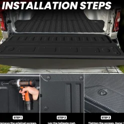 Fit for 2020-2026 Chevrolet Silverado 2500HD 3500HD 6.8FT Bed Mat or Tailgate Mat, Not for 5th Wheel Package