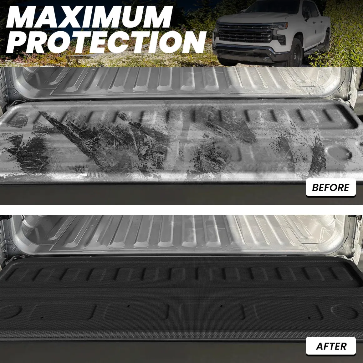 Fit for 2020-2026 Chevrolet Silverado 2500HD 3500HD 6.8FT Bed Mat or Tailgate Mat, Not for 5th Wheel Package