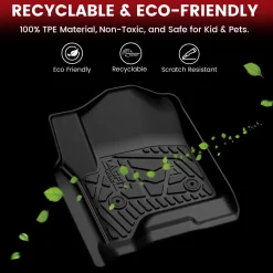 Fit for 2015-2019 Chevrolet Silverado 2500HD 3500HD Floor Mats, Fit Carpet Floor & Without 4*4 Shifter Only