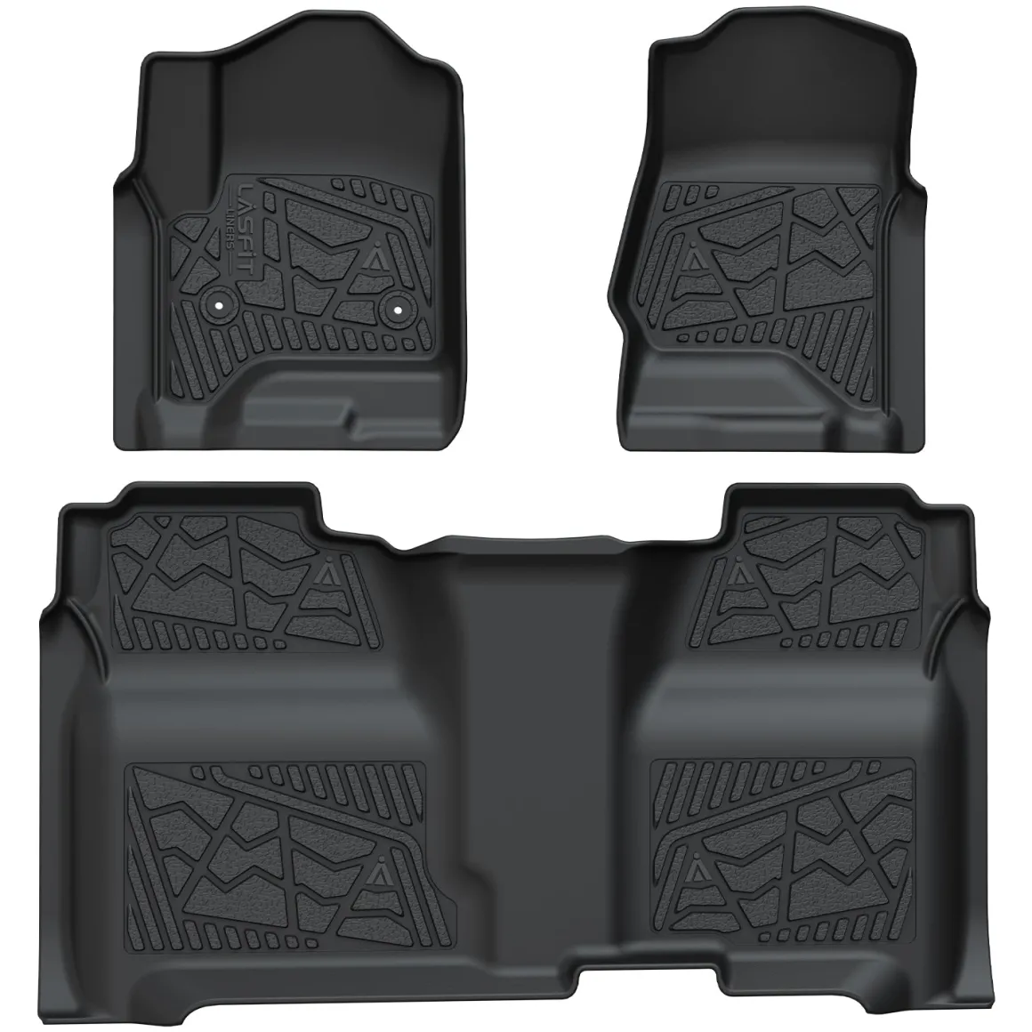 Fit for 2015-2019 Chevrolet Silverado 2500HD 3500HD Floor Mats, Fit Carpet Floor & Without 4*4 Shifter Only