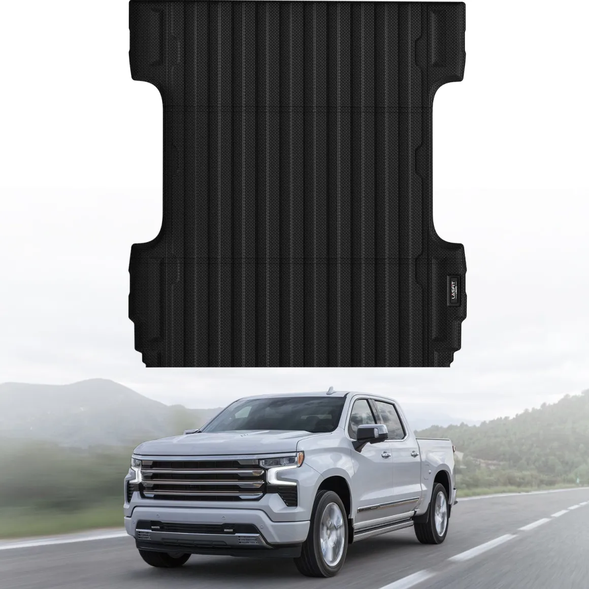 Fit for 2007-2018 Chevrolet Silverado 1500 Heavy Duty 5.8FT or 6.5FT Bed Mat, Not Fit 2007 Classic Body Style