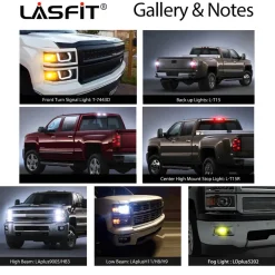 Fit for 2014-2015 Chevrolet Silverado 1500 LED Bulbs Upgrade | Tested and Verified