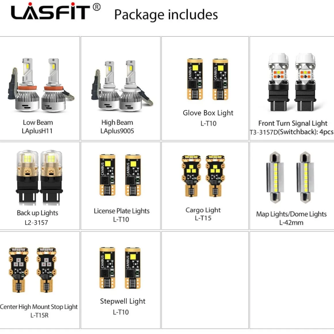 Fit for 2007-2014 Chevrolet Silverado 2500 3500 LED Bulbs Upgrade | Tested and Verified