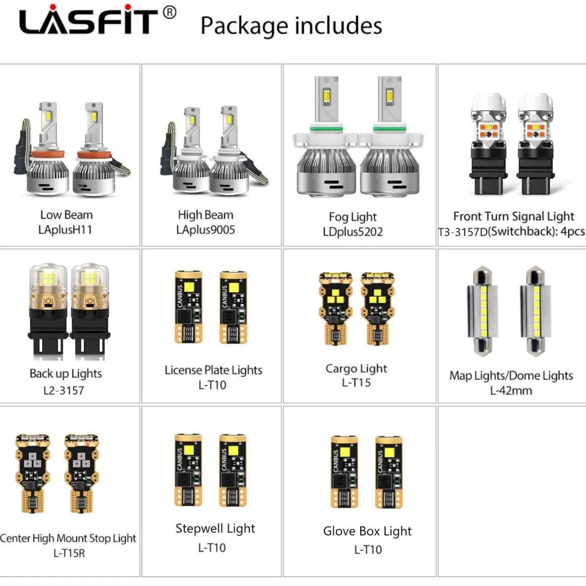 Fit for 2007-2014 Chevrolet Silverado 2500 3500 LED Bulbs Upgrade | Tested and Verified