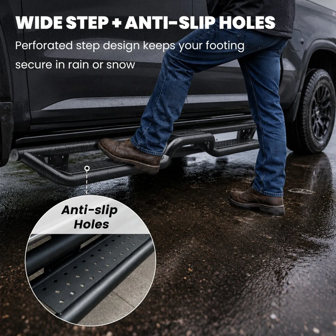 Fit for 2019-2026 Chevrolet Silverado 1500 Running Boards Side Steps, Fit Crew Cab ONLY
