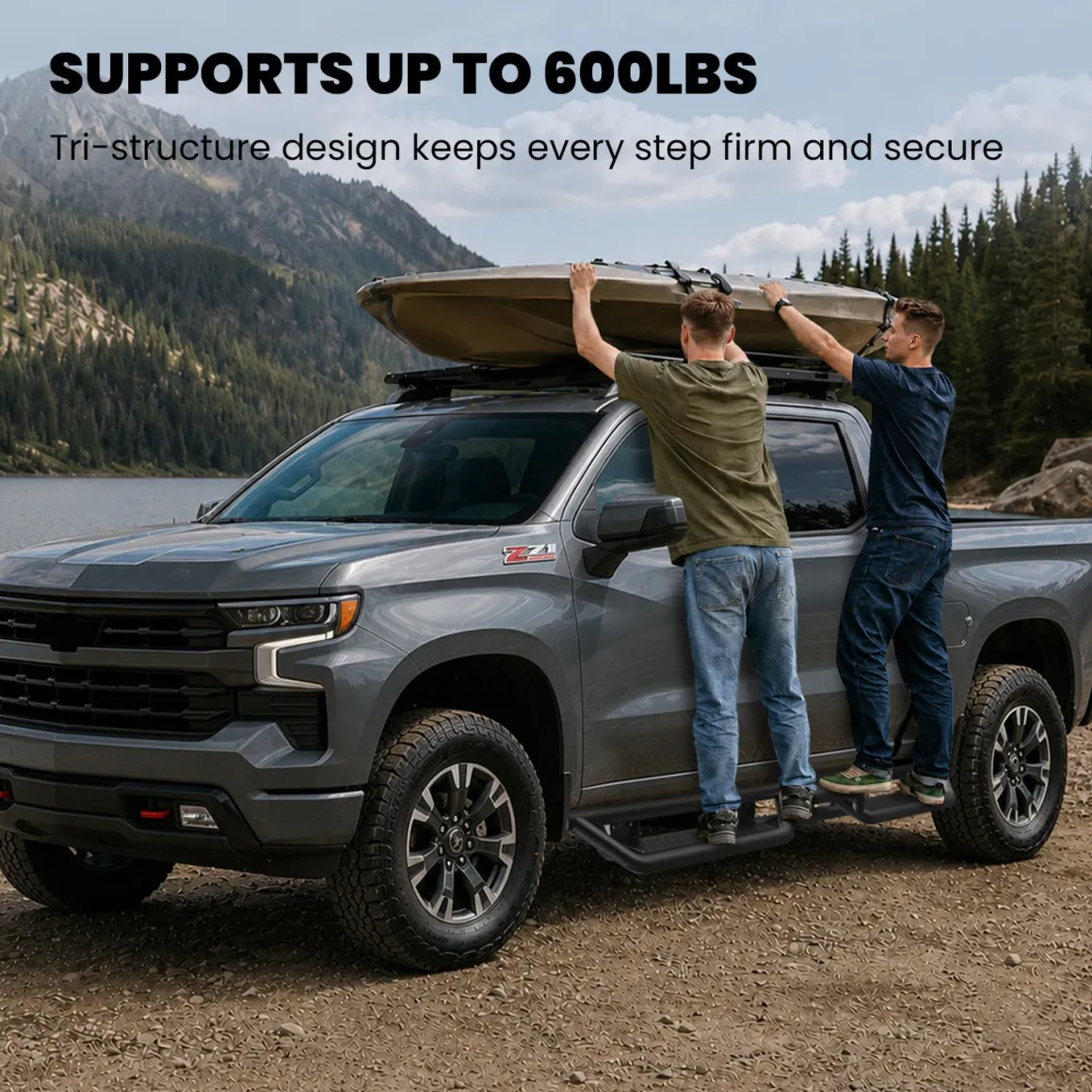 Fit for 2019-2026 Chevrolet Silverado 1500 Running Boards Side Steps, Fit Crew Cab ONLY