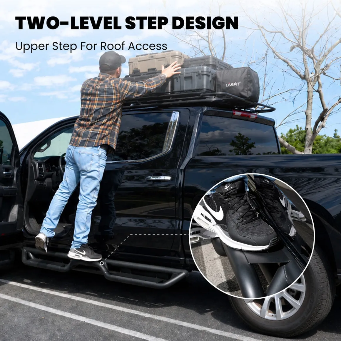 Fit for 2019-2026 Chevrolet Silverado 1500 Running Boards Side Steps, Fit Crew Cab ONLY