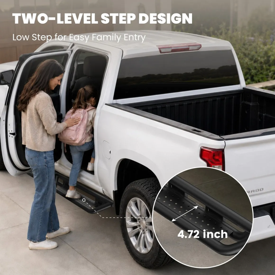 Fit for 2019-2026 Chevrolet Silverado 1500 Running Boards Side Steps, Fit Crew Cab ONLY