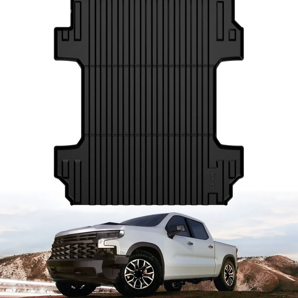 Fit for 2019-2026 Chevrolet Silverado 1500 Truck Bed Mat or Tailgate Mat, Not for 2019 Silverado LD