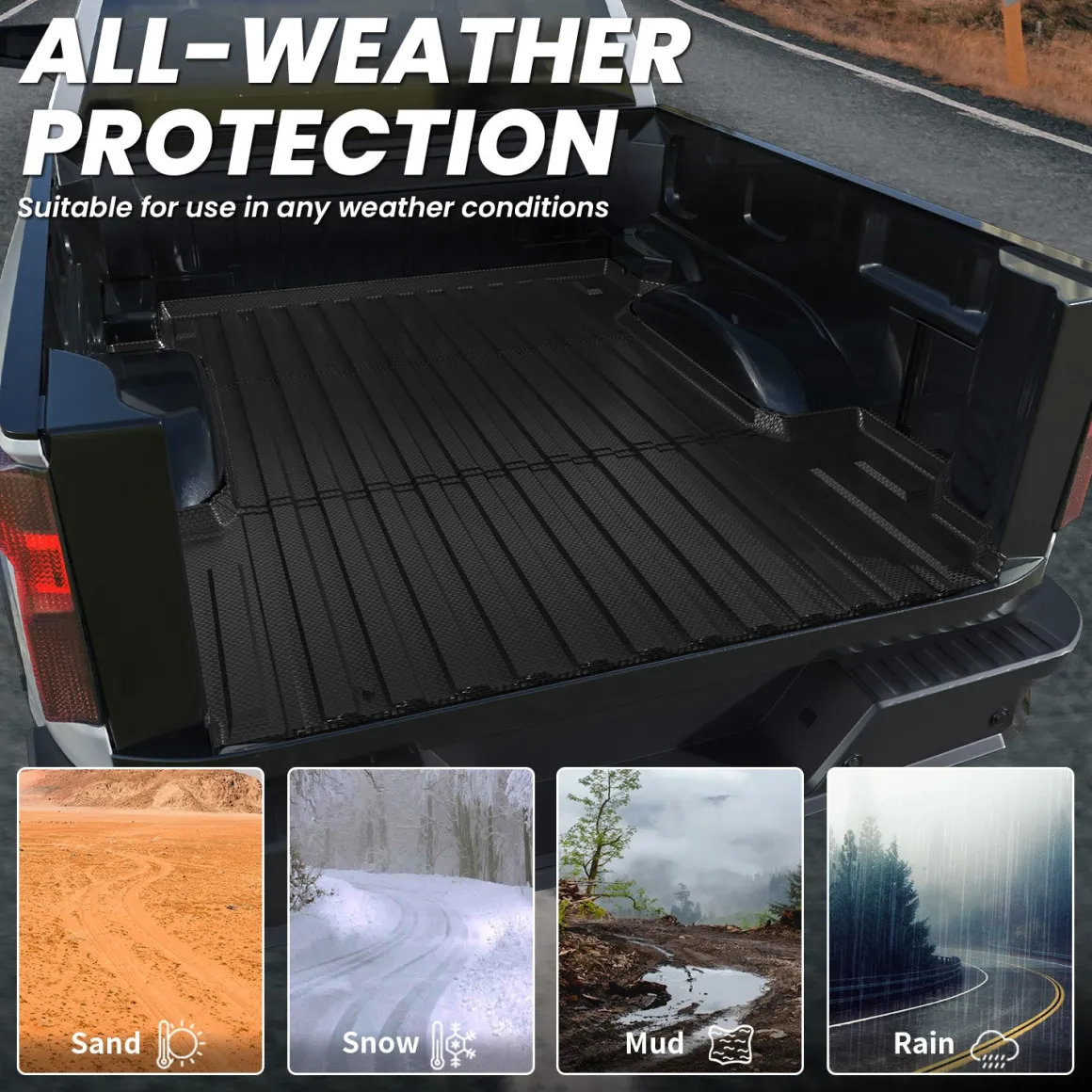 Fit for 2019-2026 Chevrolet Silverado 1500 Truck Bed Mat or Tailgate Mat, Not for 2019 Silverado LD