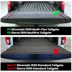 Fit for 2019-2026 Chevrolet Silverado 1500 Truck Bed Mat or Tailgate Mat, Not for 2019 Silverado LD