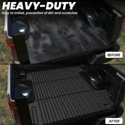 Fit for 2019-2026 Chevrolet Silverado 1500 Truck Bed Mat or Tailgate Mat, Not for 2019 Silverado LD