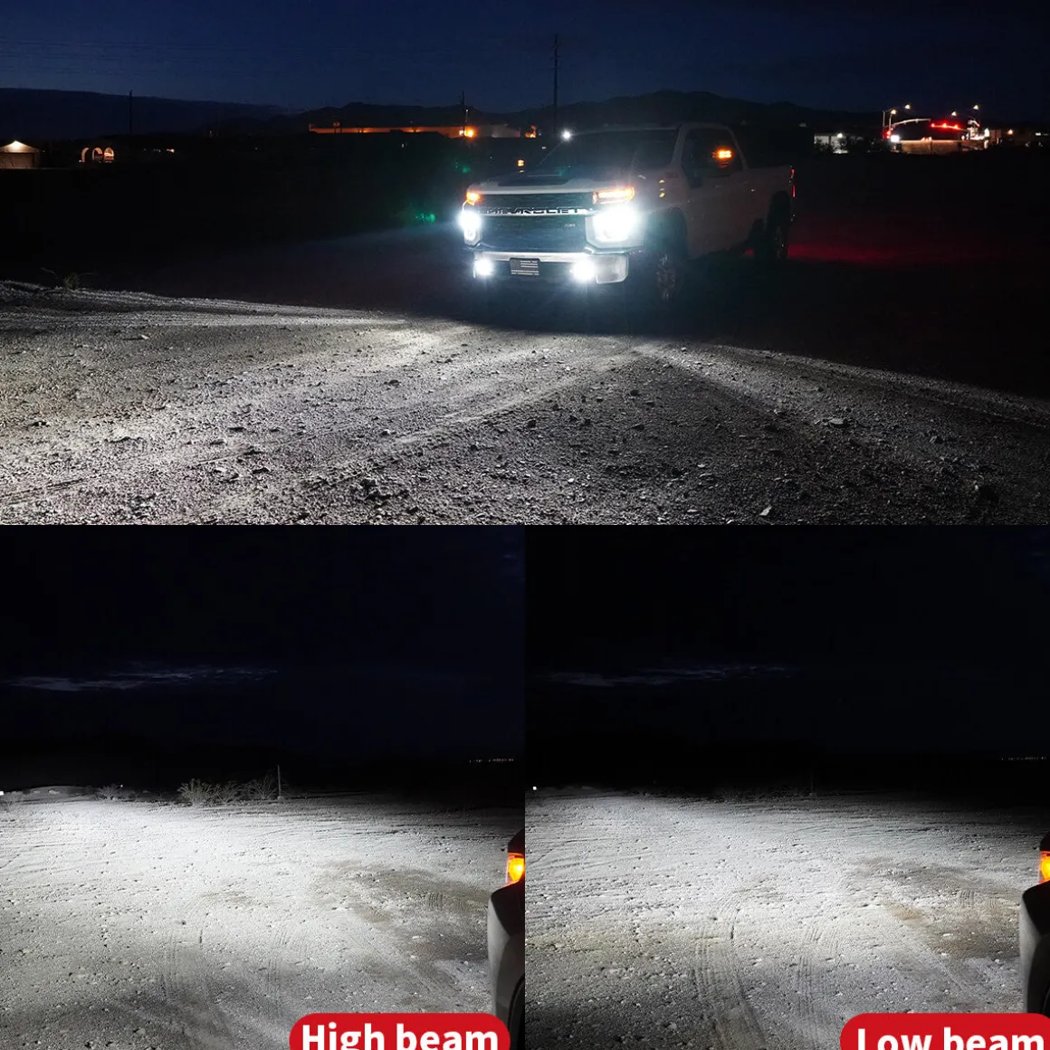 Fit for 2019-2026 Chevrolet Silverado 1500 WT/Custom/Custom Trail Boss Custom-Fit H11 9005 LED Bulbs with Dust Cover | Pro-DC Series