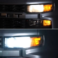 Fit for 2019-2026 Chevrolet Silverado 1500 WT/Custom/Custom Trail Boss Custom-Fit H11 9005 LED Bulbs with Dust Cover | Pro-DC Series