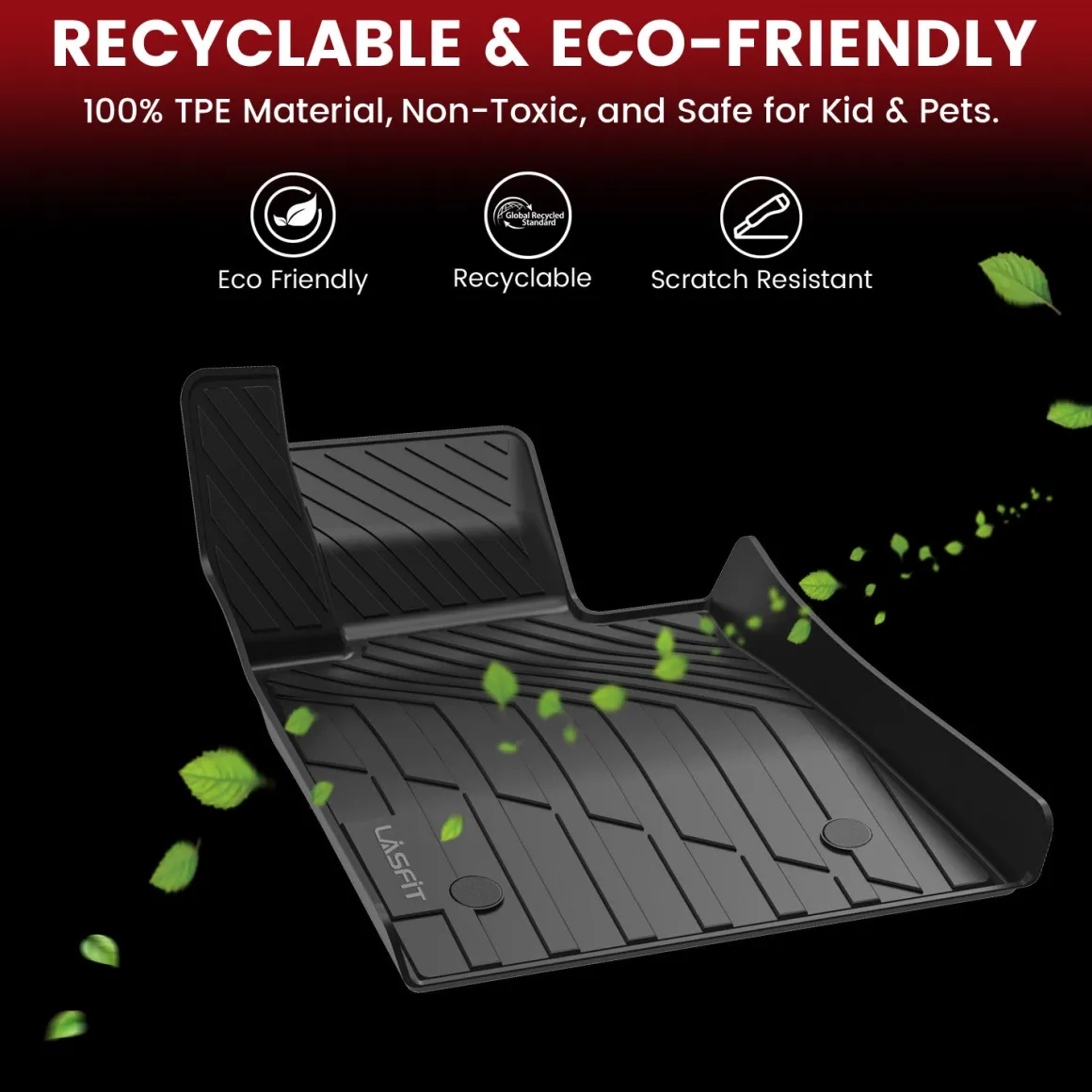 Fit for 2021–2026 Chevrolet Suburban Floor & Cargo Mats Protection Set, Not Fit 9 Seats