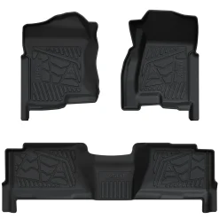 Fit for 2000-2006 Chevrolet Suburban 1st & 2nd Row Floor Mats, Fit 2nd Row Bench Seat Only