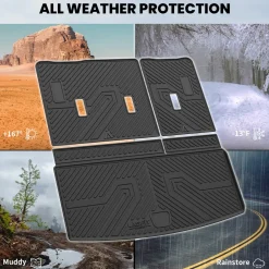 Fit for 2021–2026 Chevrolet Tahoe Individual Floor or Cargo Mats, Not Fit 9 Seats
