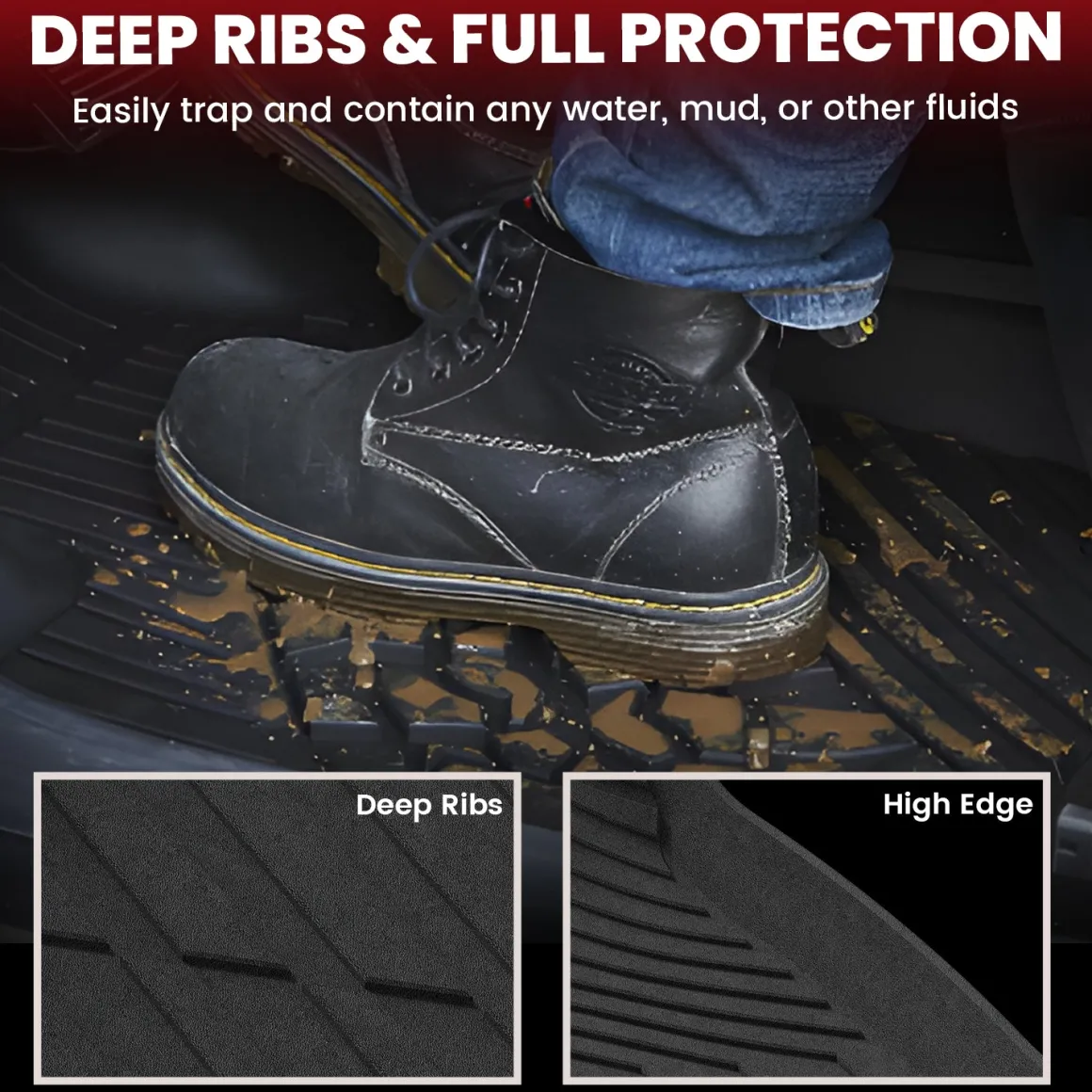 Fit for 2021–2026 Chevrolet Tahoe Individual Floor or Cargo Mats, Not Fit 9 Seats