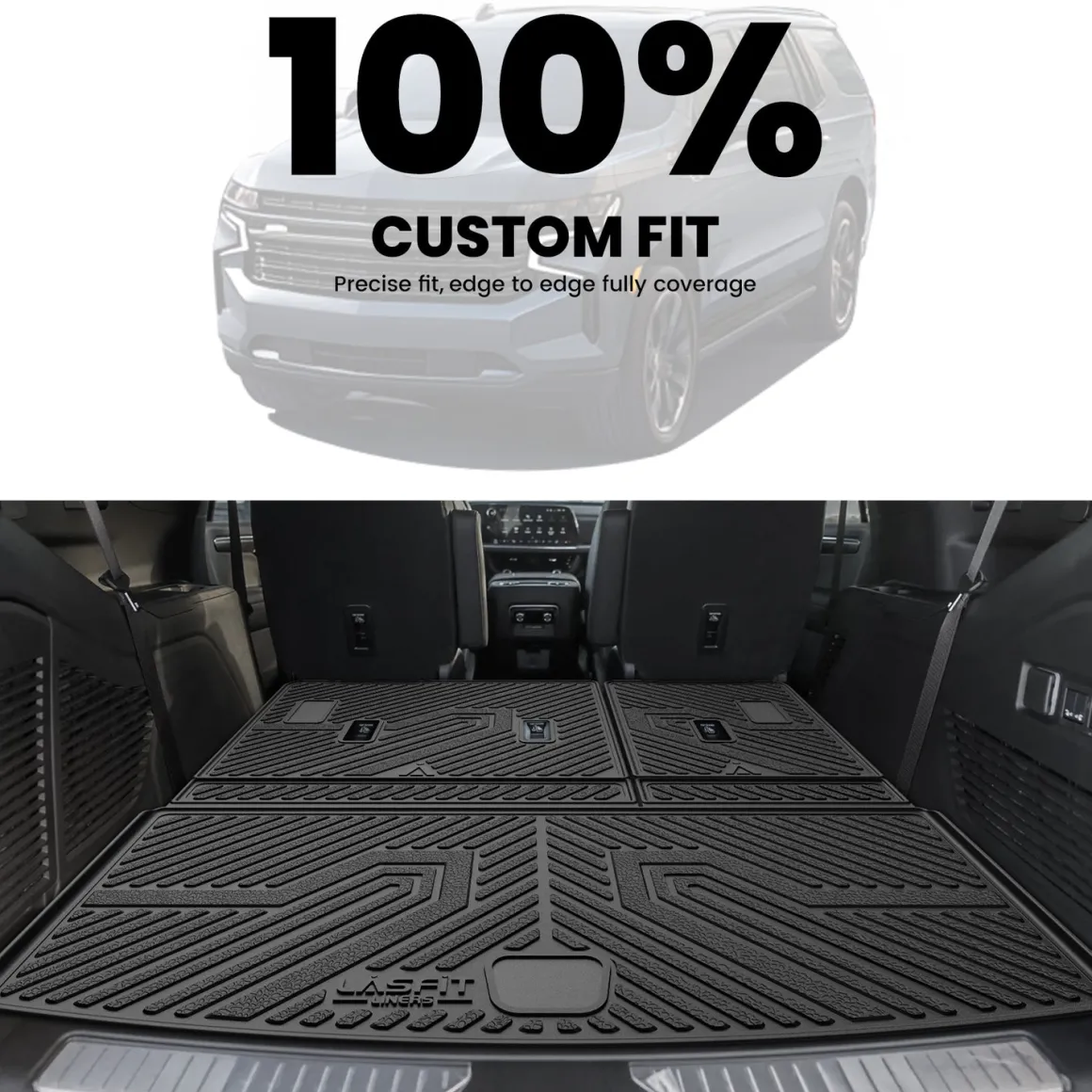 Fit for 2021–2026 Chevrolet Tahoe Individual Floor or Cargo Mats, Not Fit 9 Seats