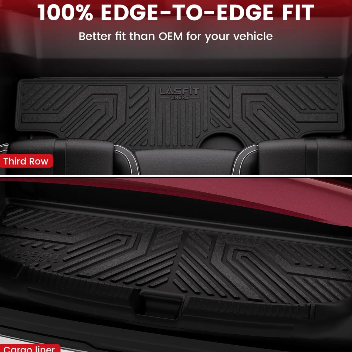 Fit for 2015-2020 Chevrolet Tahoe 7/8 Seats Floor Mats & Seatback & Cargo Mat