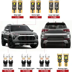 Fit for 2024-2026 Chevrolet Trailblazer LED Bulbs Upgrade | Tested and Verified