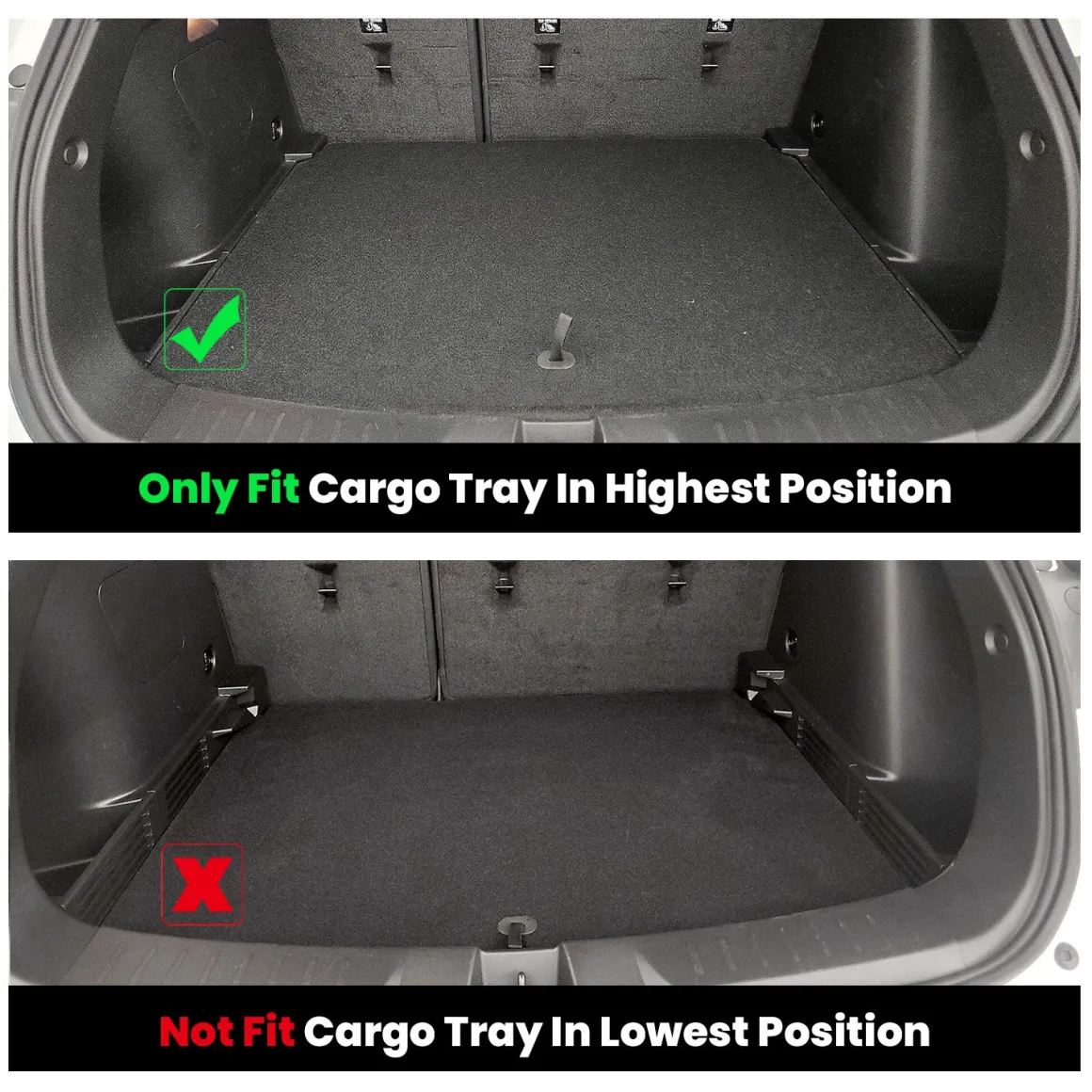 Fit for 2021-2026 Chevrolet Trailblazer Floor Mats, Fit Upper Cargo Deck Position Only