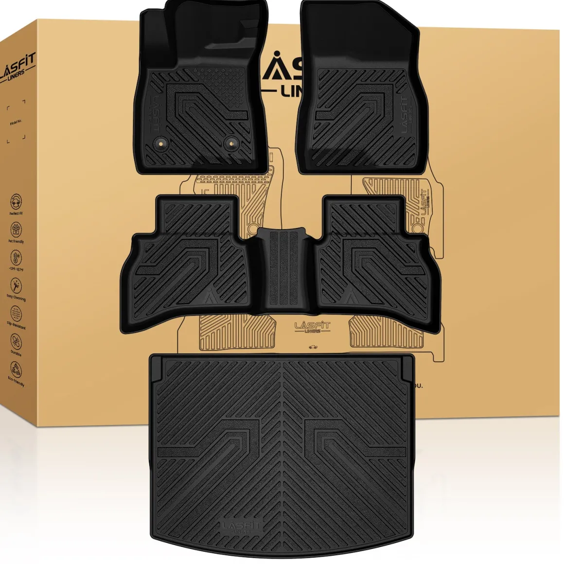 Fit for 2021-2026 Chevrolet Trailblazer Floor Mats, Fit Upper Cargo Deck Position Only