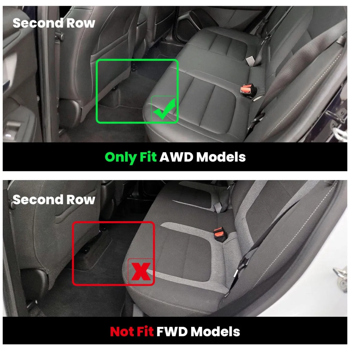 Fit for 2021-2026 Chevrolet Trailblazer Floor Mats, Fit Upper Cargo Deck Position Only