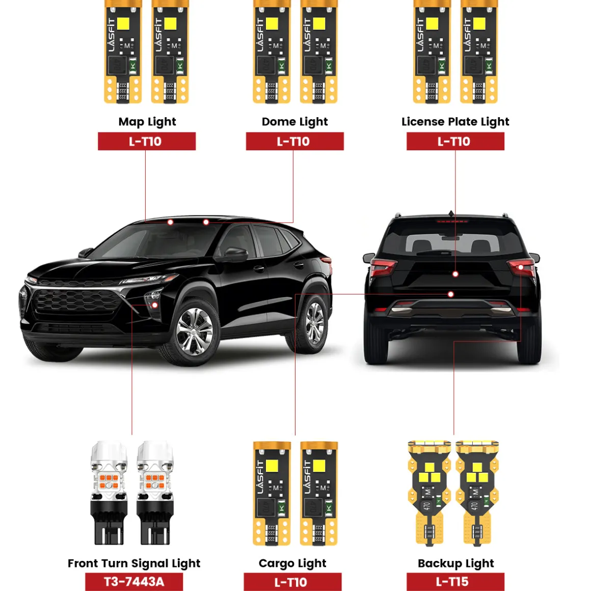 Fit for 2024-2025 Chevrolet Trax LED Exterior Interior Lights Upgrade | Tested and Verified