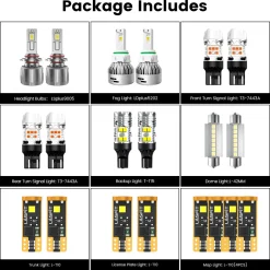 Fit for 2017-2022 Chevrolet Trax The Brightest LED Bulbs Upgrade