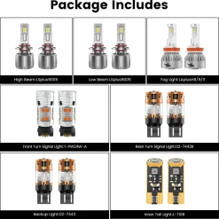 Fit for 2020-2025 Chrysler Pacifica LED Bulbs Upgrade