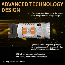 Fit for 2017-2019 Chrysler Pacifica The Brightest LED Bulbs Upgrade | Tested and Verified