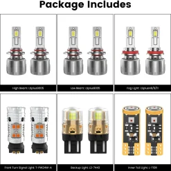 Fit for 2017-2019 Chrysler Pacifica The Brightest LED Bulbs Upgrade | Tested and Verified