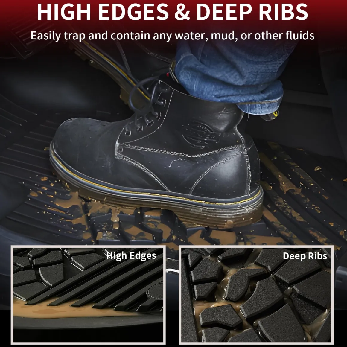 Fit for 2011-2015 Dodge Durango Floor Mats or Cargo & Seatback Mats