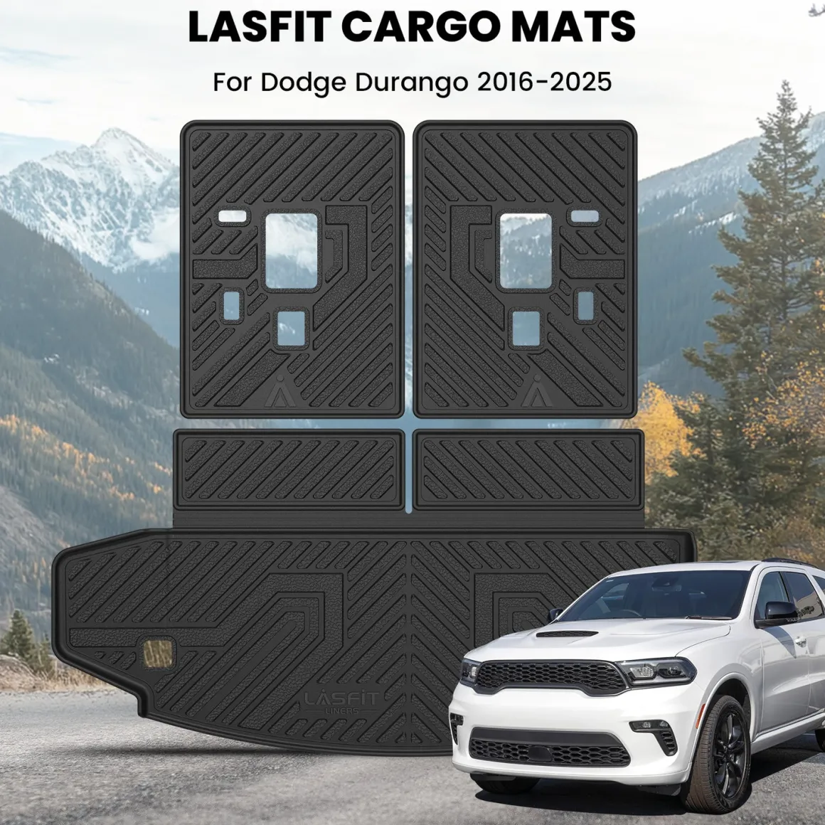 Fit for 2011-2015 Dodge Durango Floor Mats or Cargo & Seatback Mats