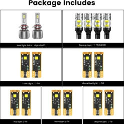 Fit for 2016-2020 Dodge Durango The Brightest LED Bulbs Upgrade | Tested and Verified