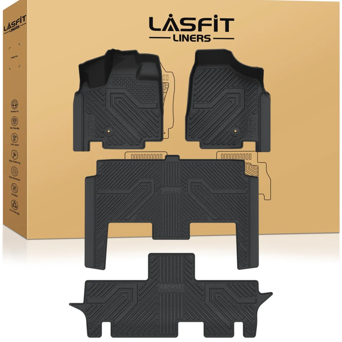 Fit for 2008-2020 Dodge Grand Caravan Floor Mats or Cargo & Seatback Mats