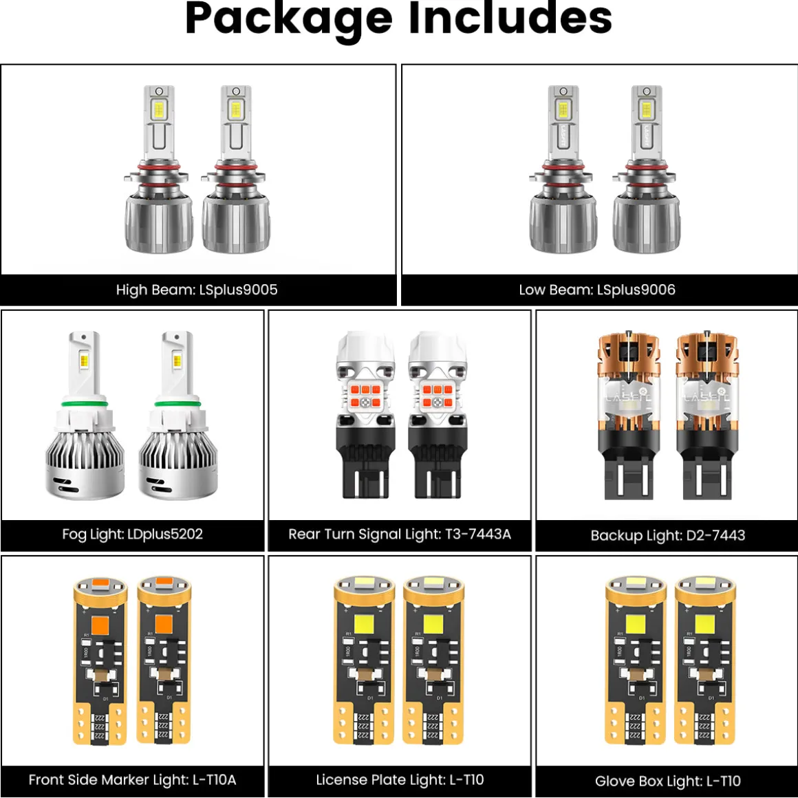 Fit for 2011-2020 Dodge Journey The Brightest LED Bulbs Upgrade