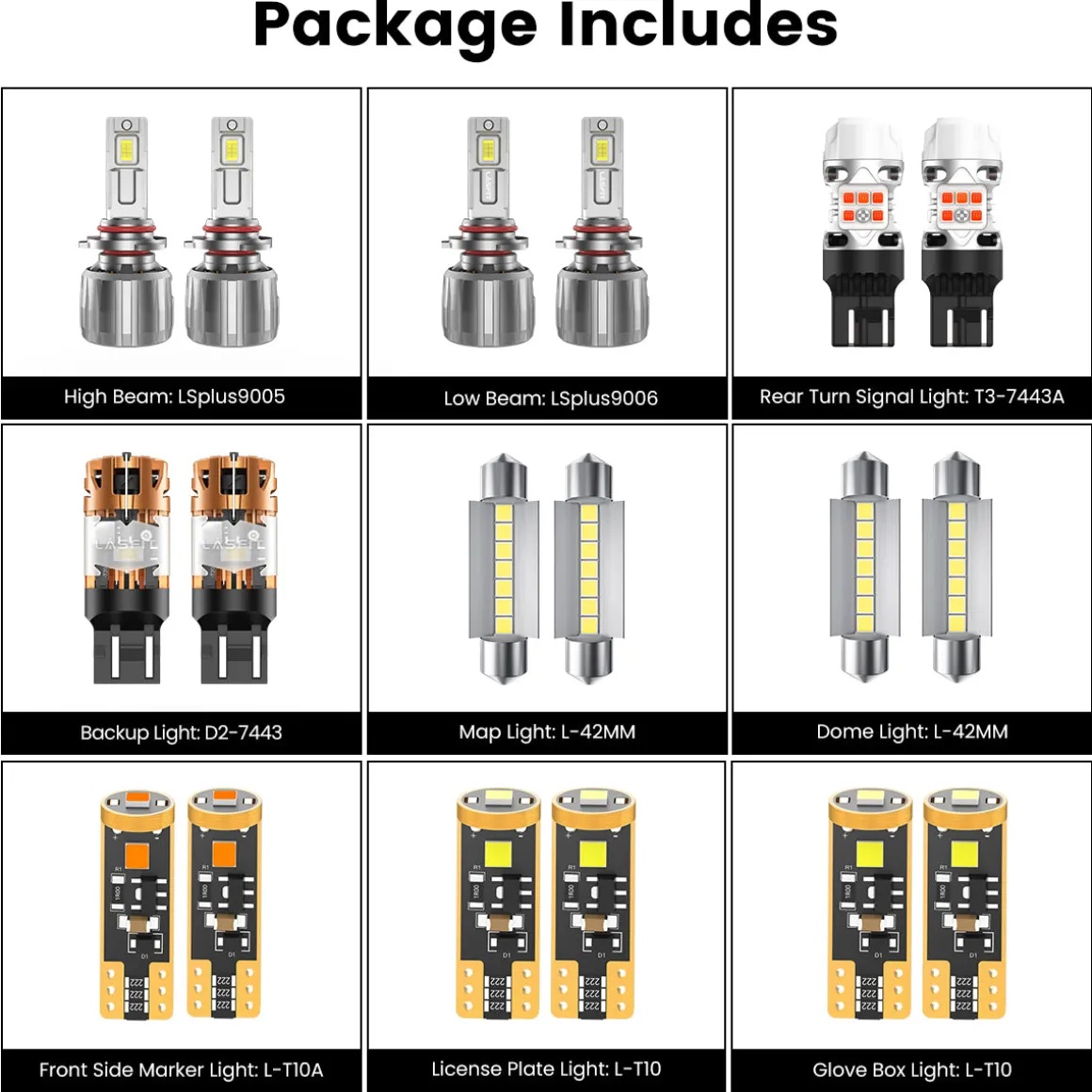 Fit for 2011-2020 Dodge Journey The Brightest LED Bulbs Upgrade