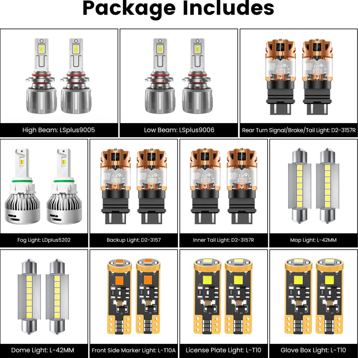 Fit for 2009-2010 Dodge Journey The Brightest LED Bulbs Upgrade