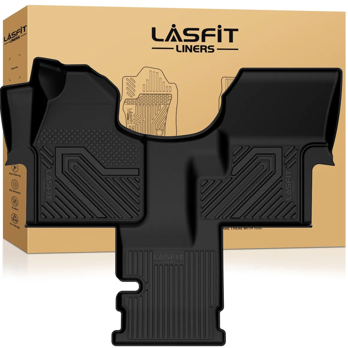 Fit for 2007-2011 Dodge Sprinter 1st Row Floor Mats, Fit Cargo Van Not fit Passenger Van or Crew Van