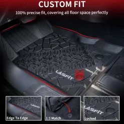 Fit for 2021-2026 Ford Bronco Custom Floor Mats or Cargo Mat, Not For Sport, Fit 4-Door & Not Rubberized Flooring