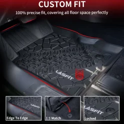 Fit for 2021-2026 Ford Bronco Custom Floor Mats or Cargo Mat, Not For Sport, Fit 4-Door & Not Rubberized Flooring