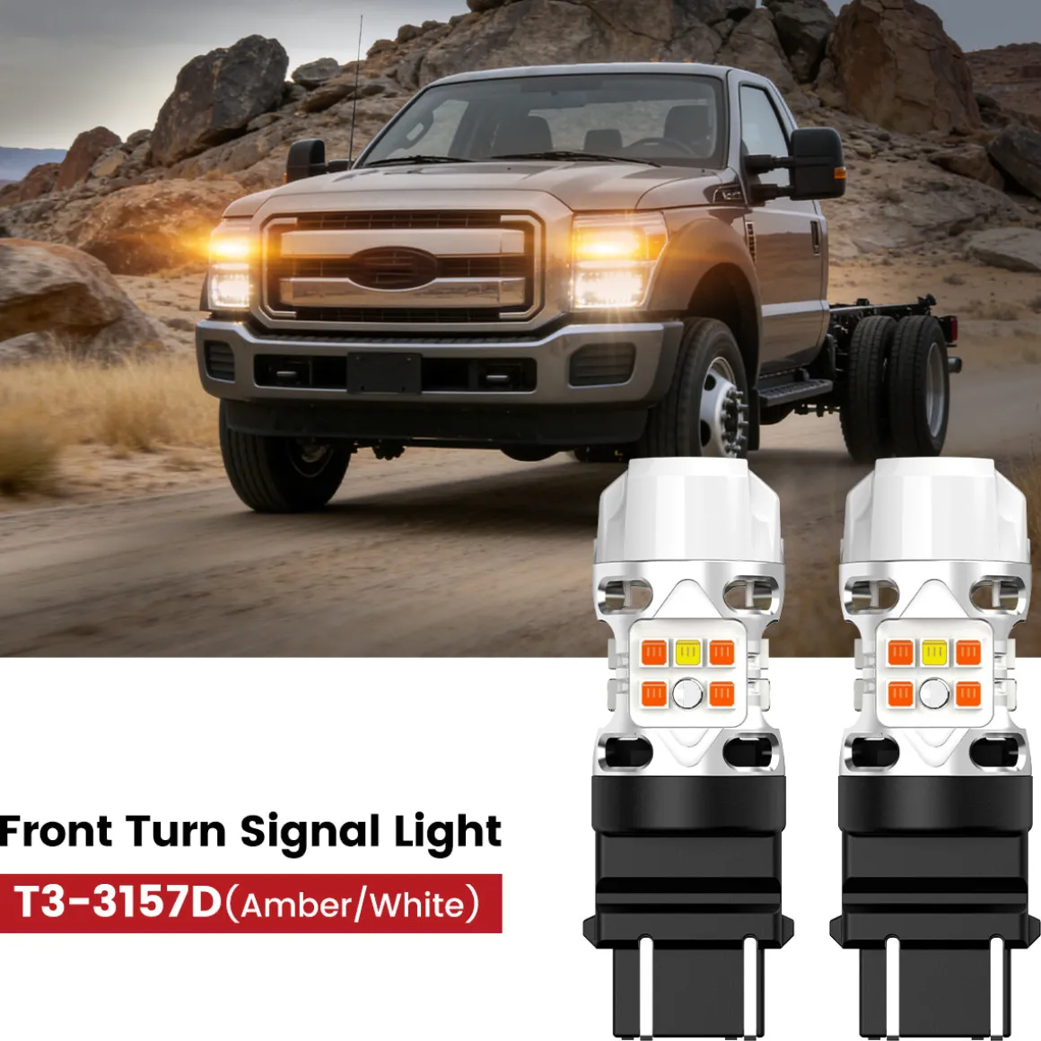 Fit for 2011-2016 Ford Chassis Cab F-350/450/550 The Brightest LED Bulbs Upgrade