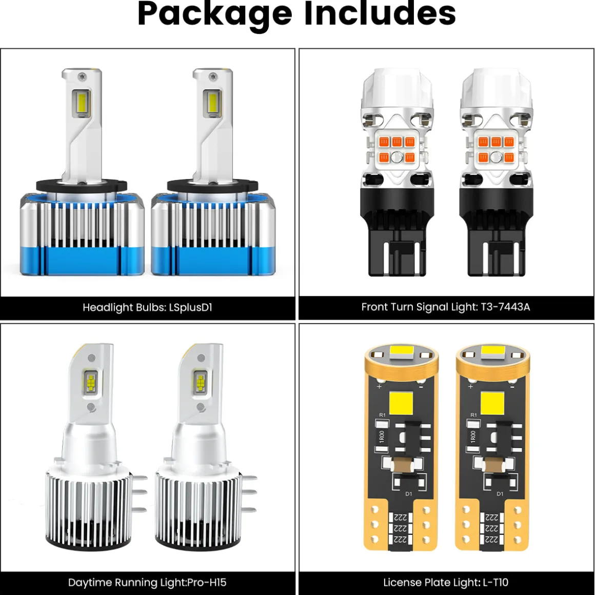 Fit for 2015-2018 Ford Edge The Brightest LED Bulbs Upgrade | Tested and Verified