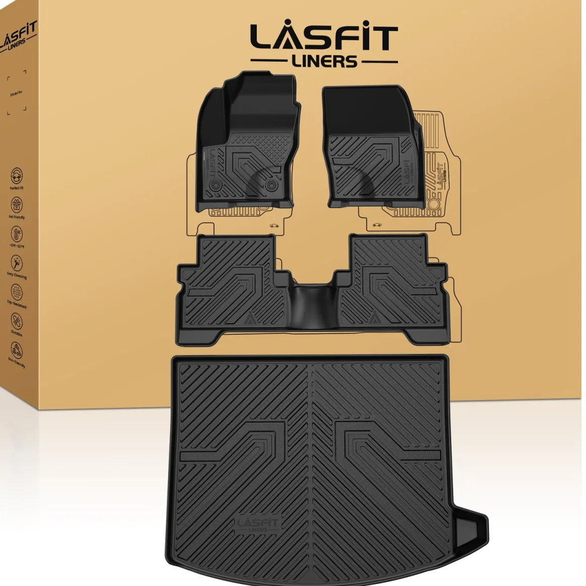 Fit for 2013-2019 Ford Escape Floor Mats / Cargo Mat